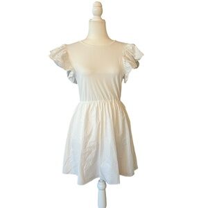En Saison White Midi Dress Size Medium
